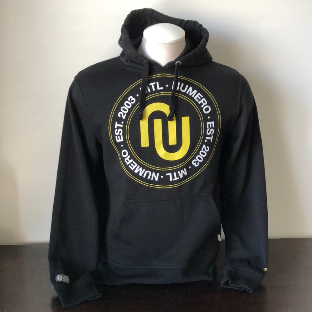 Numero Black & Yellow Hoodie - Men’s size M